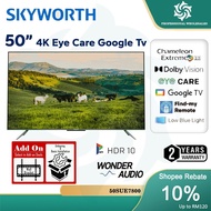 【FREE SHIPPING】SKYWORTH 32/43/50/55/65/70/75 INCH 4K GOOGLE UHD LED TV YOUTUBE NETFLIX SUE7800 SMART