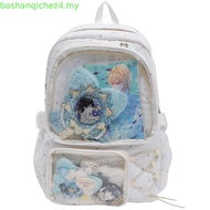 Korean Style Ita Backpack Ita Bag Anime Badges Display Transparent Backpack Student School Bag Large