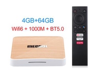DEFIO [ของแท้] Mecool KM6ดีลักซ์S905X4 ATV กล่องทีวี Amlogic 4G 64G BT5.0 Wifi6คู่1000M