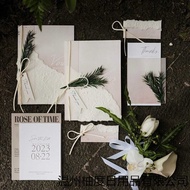 Wedding Small Fresh Vow Card Marriage Groom Bride Premium Vow Declaration Book A Pair of Niche Sayin