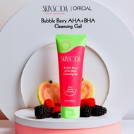 [SkinSoda] Bubble Berry AHA+BHA Cleansing Gel 120ml, Facial Cleanser.