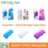 Autumnz - EASY Breastmilk Baby Food Storage Cups (2oz), SolidFood cube, Puree Cube, Bekas makananan.