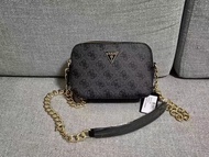 GUESS New Retro Fashion Presbyopic Zipper Simple Printed Letters Shoulder Crossbody Camera Bag