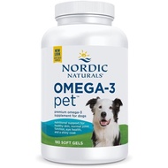 Nordic Naturals Omega-3 Pet, Unflavored - 180 Soft Gels - 330 mg Omega-3 Per Soft Gel - Fish Oil for