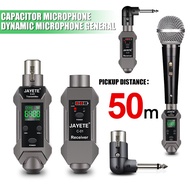 Microphone Wireless System XLR Transmitter Receiver for Dynamic Mic Audio Mixer