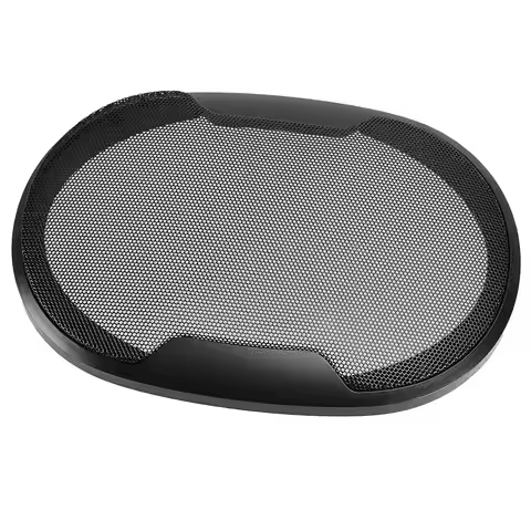 Black 6"x9" Car Speaker Grille Mesh Cover Woofer Guard Protector Decorative Circle