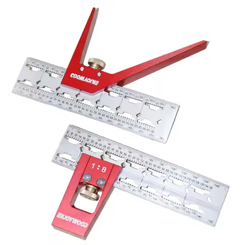 ENJOYWOOD Stainless Steel Dovetail Marker Gauge Dovetail Jig Guide Woodworking Scriber 45 Degree / 9