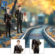[Gazechimp] 1:64 Miniature Figure, Miniature People Figure, Uniform, Man, Decorative Ornament, Colle