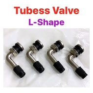 [ 1 Pcs ] TUBELESS HEAD - L SHAPE (REAR) // TUBELESS VALVE L SHAPE KEPALA TUBE TAYAR TAYA TYRE V100 TUBELESS KEPALA TIUB