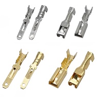 100 Pcs / 50 Pcs 2.8mm Auto Crimp Terminal Male Female Spade Connector Brass Splice Wire Terminals D