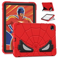 For Samsung Galaxy Tab S10 S9 FE S8 S7 A9 Plus 11 inch A8 10.5 A7 Lite 8.7 Cartoon Spider Man Armor 