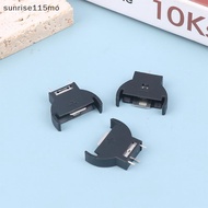 (sun) 10Pcs  Plastic CR2032 2032 3V Half-Round Cell Coin Vertical Battery Holder Battery Soet Case M