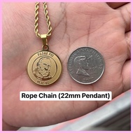 ◙ ◖ ⊗ Blessed Saint Padre Pio Necklace Healing Medallion (Original PVD 18k Italy Gold Vacuum Plated