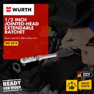 Wurth 1/2 Inch Jointed-Head Extendable Ratchet l Ratchet Boleh Laras l 可调棘轮扳手