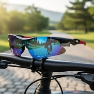 UV400  Cermin Mata Hitam Berbasikal MTB Tahan Angin UV400