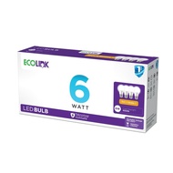 6W Watt LED Bulb | Ecolink LED Bulb 6W Watt MultiPack E27 6500K White