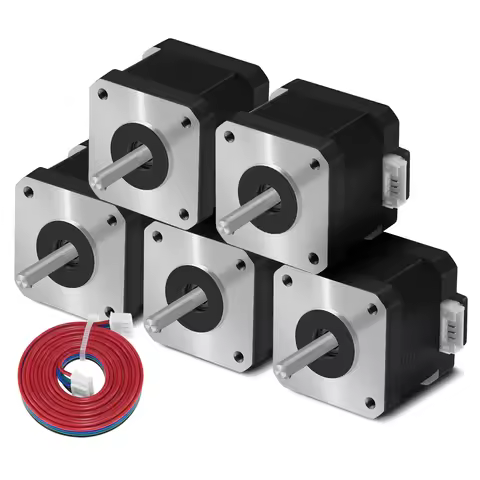 Singasong 5Pcs Nema17 Stepper Motor 17HS4401S 1.5A Nema 17 42BYGH 17HS4401 4 Lead for 3D Printer XYZ