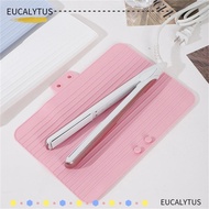 EUTUS Hair Straightener Storage Bag, Silicone Heat Resistant Hair Curling Wand Cover, Soft Pouch Mat Storage Hairdressing Curling Iron Insulation Mat