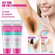 【ซื้อ 1 แถม 1】ครีมขาหนีบดำ ครีมทารักแร้ขาว kojic acid ช่วยปรับผิวบริเวณจุดซ่อนเร้นให้กระจ่างใส ลดการ