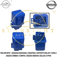 NISSAN MAXIMA / SENTRA / INFINITI RELAY ( ORG ) 25230 C9980 / C9970 / 25230 0B000 ( BLUE ) 4 PIN