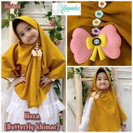 Moza Butterfly Khimar Kids Original Danisha Hijab