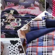 Cadar Single (2 in 1) Fitted Bedsheet Sarung Tilam Kain Cotton Cadar Getah Tepi