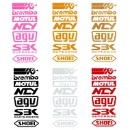 1 Set Reflective Motorcycle Side Strip Bike Helmet Sticker Car Styling Vinyl High Quality Decal for YAMAHA