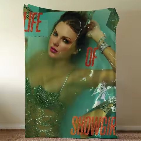 T-TaylorS-ES S-SwiftS-ES The Life Of A Showgirl Blanket Soft Warm Furry Throw Super Kids Toys Bed So