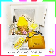 Aroma Custom Gift Set/Personalized Gift/Customized Pouch/Scented Candle/Foot Bombs/Birthday Gift/BFF