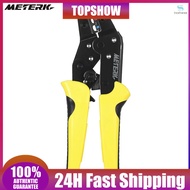 Meterk Professional Wire Crimper Engineering Ratchet Terminal Crimping Pliers JX-02C 0.25-2.5mm2 Ins