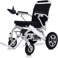 Lightweight for home use Electric Wheelchairs for Adults Deluxe Lightweight Folding Electric Wheelchair Motorized Fold Foldable Power Wheel Chair Suitable for Elderly and Disabled for Air Travel