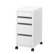 403.542.83 EKCIM White Wheeled Drawer 35x75cm Multipurpose