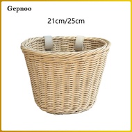 Gepnoo Children's Bicycle Basket, Bicycle Basket, Waterproof Hand-woven Basket, Bicycle Storage Bask
