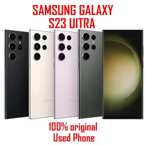 Samsung Galaxy S23 Ultra S918U1 5G Phone 6.6" AMOLED 8GB RAM 256GB ROM Snapdragon 8 Gen 2 Octa Core 