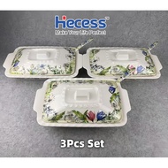 Hecess Melamine Food Tray Set - Elegant & Practica Buffet Bekas 1/3/5Pcs Set - KD230
