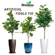 SG_SHADOW | Artificial Plant Artificial Fiddle Fig Small Large Fake Plants with Pot Potted Plant Ind