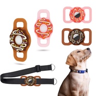 AirTag Cat Collar Holder for AirTag 2021, Silicone Airtags Protective Case Cover for Puppy Collar, A