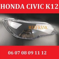 適用於06-12款 本田 HONDA CIVIC K12 8代喜美 大燈 頭燈 大燈罩 燈殼 大燈外殼 替換式燈殼