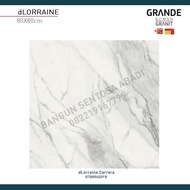 Granit Roman Grande 80x80 dLorraine Carrara / Lantai Dinding Cararra