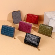 Wallet New Style Crocodile Pattern Wallet 9 Card Slots Card Holder Organ Card ID Holder European Ame