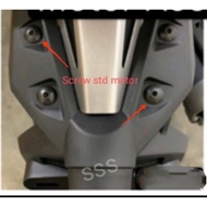 GENUINE SCREW HITAM FRONT REAR FENDER MUDGUARD EKOR Y16 Y15 Rs150 RSX STANDARD BELAKANG BLACK 10mm M