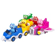 Original 5 IN 1 Super Dino Power Mini Force Transformation Car Toys Action Figures Mini Force X Defo