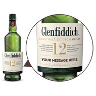 Label for Personalized Glenfiddich 12 YO