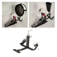 Cowbell Pedal Foot Bracket Percussion Cowbell Drum Cymbal Stand Pedal Cowbell Bracket for Concert Pr