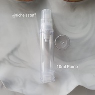 botol refill airless pump akrilik bening 5ml / 10ml / 15ml - 10ml