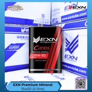 EXN LUBE Engine Oil - 15w50 (4 Litre) - Premium Mineral Engine Oil - Passenger Car
