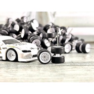 HOT WHEELS DIECAST RUBBER TYRE WHEELS BBS MODEL WHITE 1:64