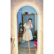 Portable full-body led floor mirror, smart touch-sensitive hanging makeup mirror 40x120 and 50x120 c