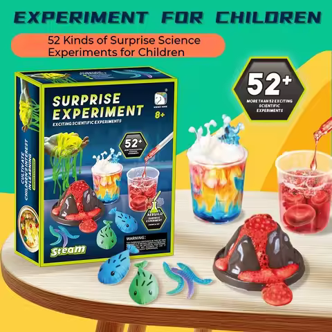 52-in-1 Children's Science Experiment Kit STEM Educational Science Gift for Boys And Girls Birthday 