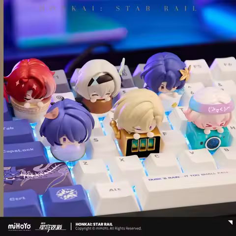 Honkai: Star Rail Stelle Mihoyo Official Products Q-version Cute Character Keycap Blind Box Blind Ba